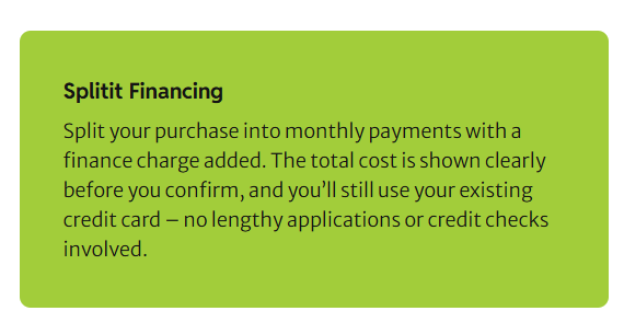 Splitit Financing