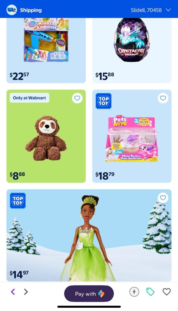 BNPL shopping for toys