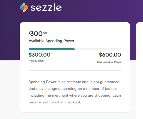 Sezzle spending power