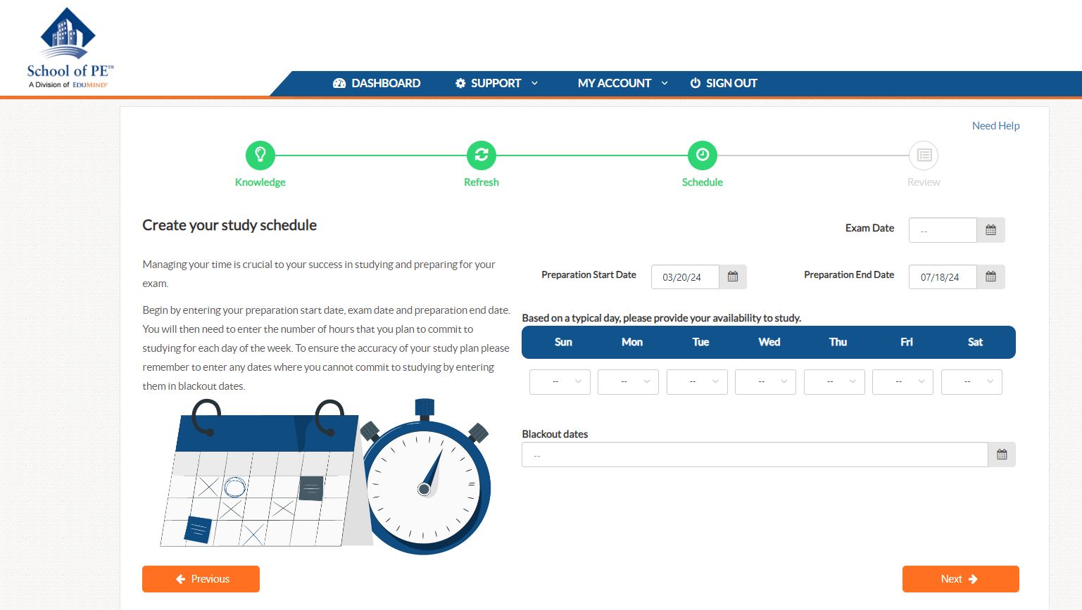 School of PE PE Study Plan