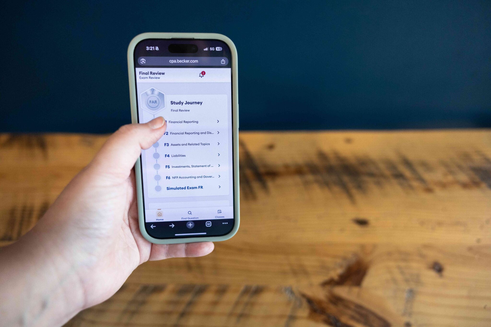 Becker CPA mobile app