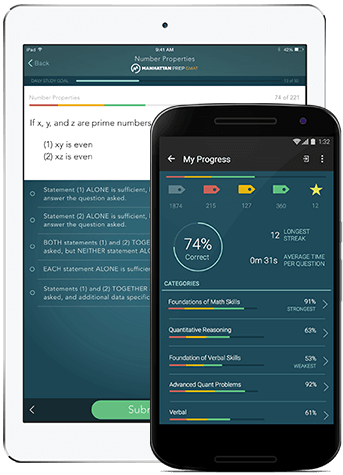 Manhattan Prep mobile