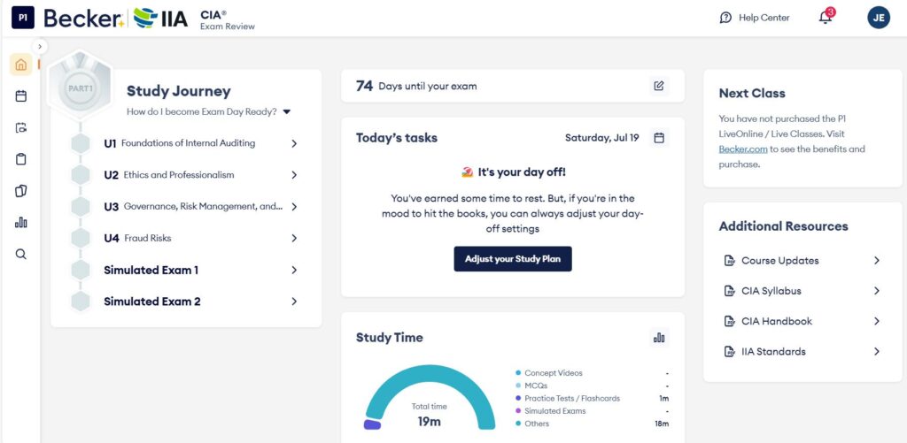 Becker CIA dashboard