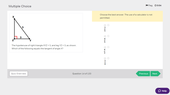 Magoosh SAT course dashboard