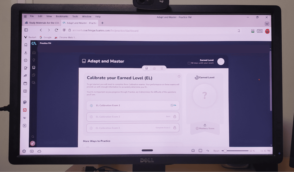 Coaching Actuaries dashboard