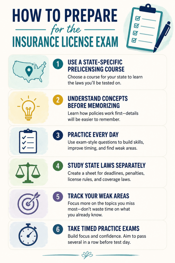 how to prepare Insurance License Exam