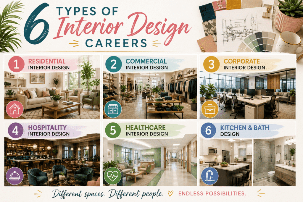 Interior design career education and training paths