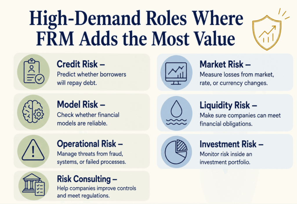 High-demand roles where FRM adds the most value