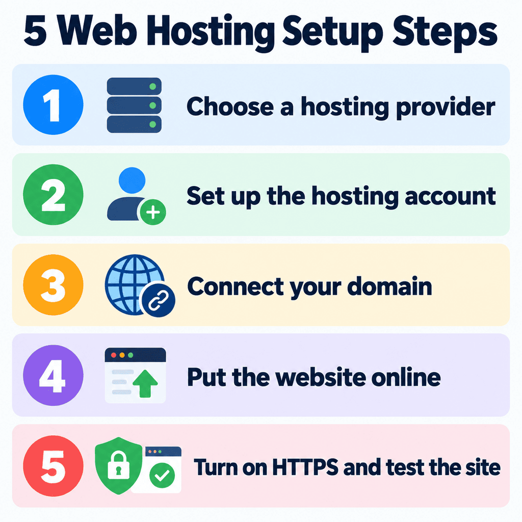 How to connect a domain to website hosting