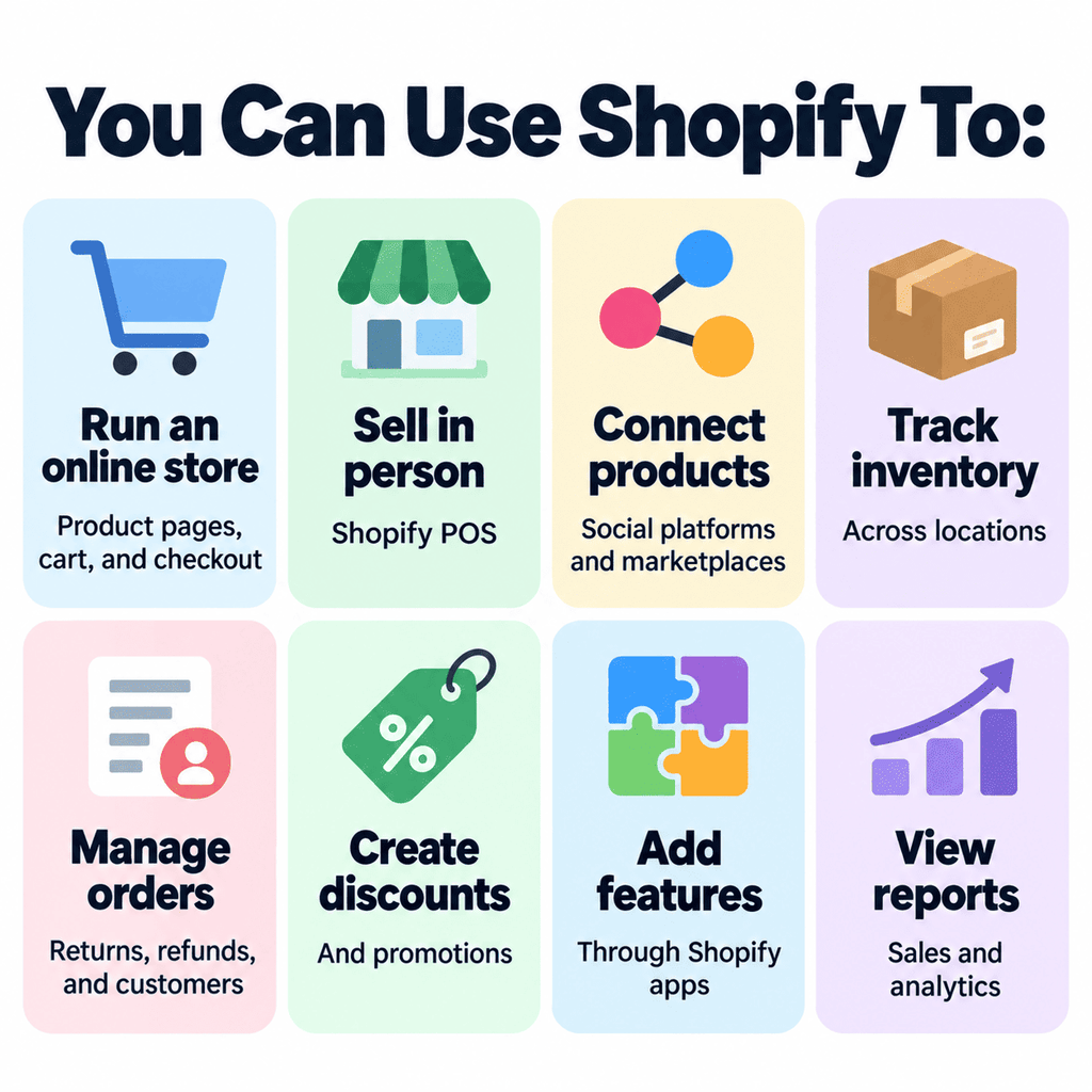 How a Shopify sale moves from cart to fulfillment