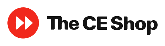 The CE Shop logo