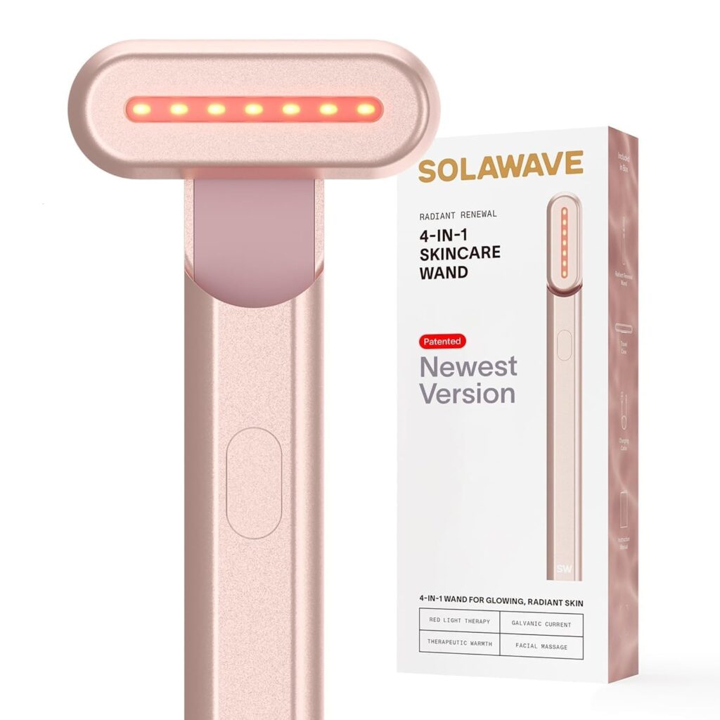 the Solawave Renewal facial wand