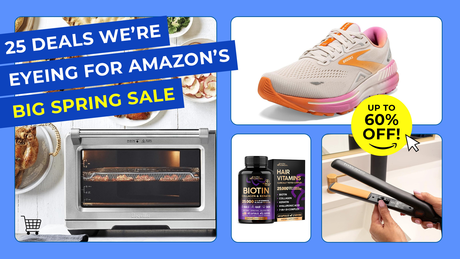 composite photo of products on sale during Amazon's Big Spring Sale