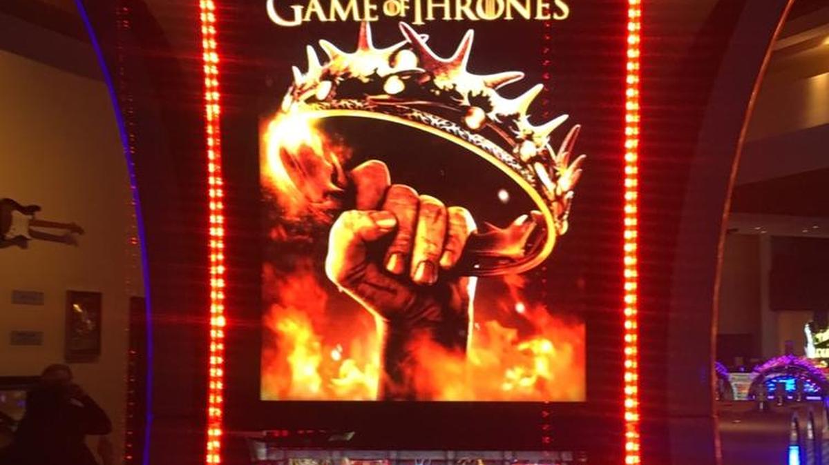 Three Game of Thrones slot machines are in place at the Seminole Hard Rock Hotel & Casino in Hollywood.
