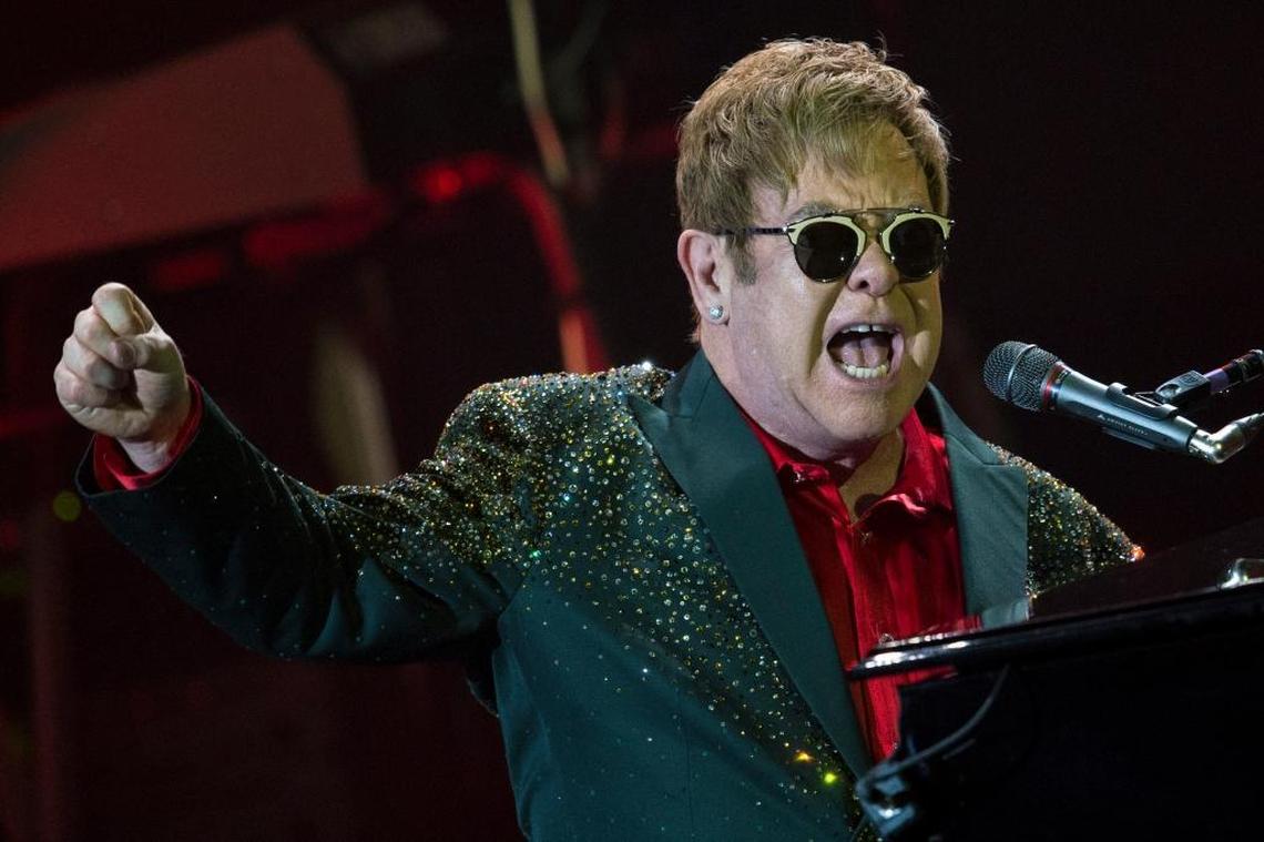 Elton John in Russia in 2016.