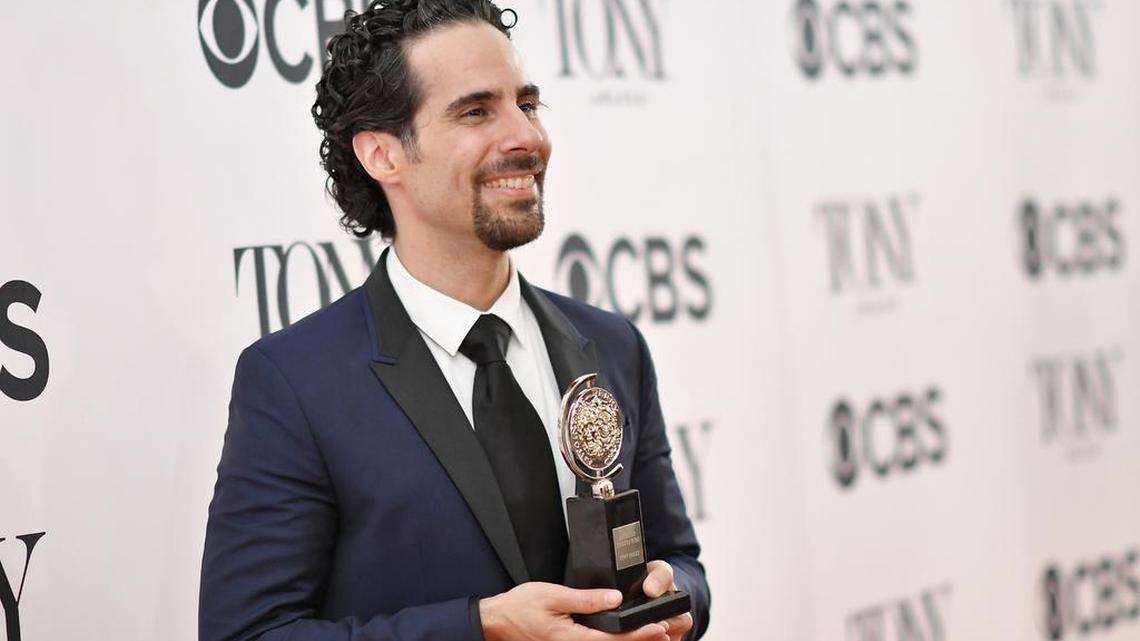 Alex Lacamoire, winner of the award for Best Orchestrations for “Dear Evan Hansen,” poses in the press room during the 2017 Tony Awards at 3 West Club on June 11, 2017 in New York City.