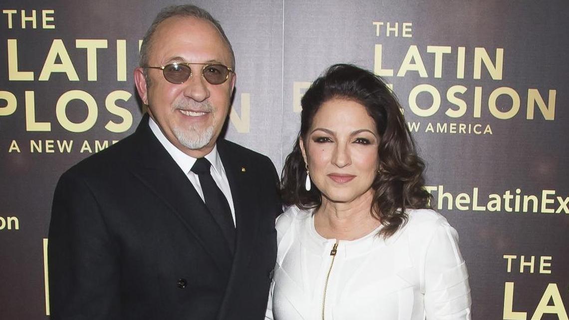 Emilio Estefan and Gloria Estefan attend the premiere of the HBO documentary, ‘The Latin Explosion: A New America,’ in New York.