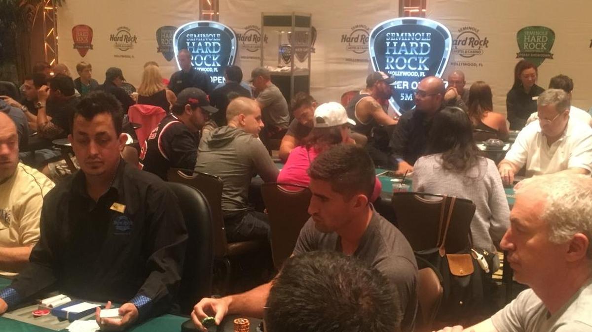 The opening tournaments have begun at the Seminole Hard Rock Poker Open, a series of 28 tournaments.