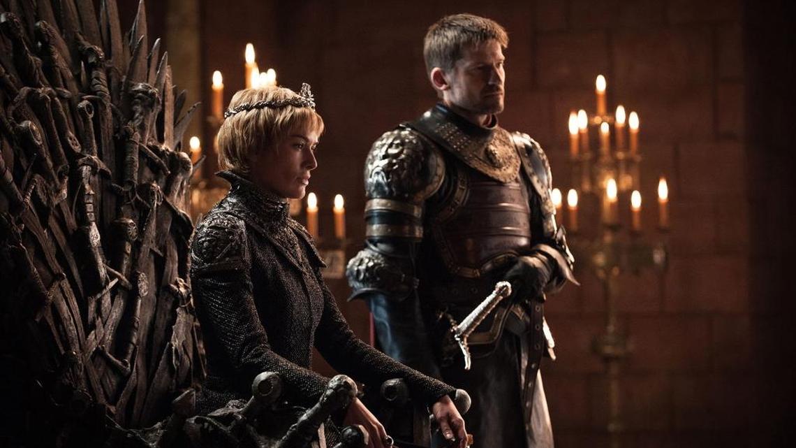 Can Queen Cersei Lannister (Lena Headey) - here with her brother/lover Jaime (Nikolaj Coster-Waldau) - remain on the Iron Throne until the end of this season?