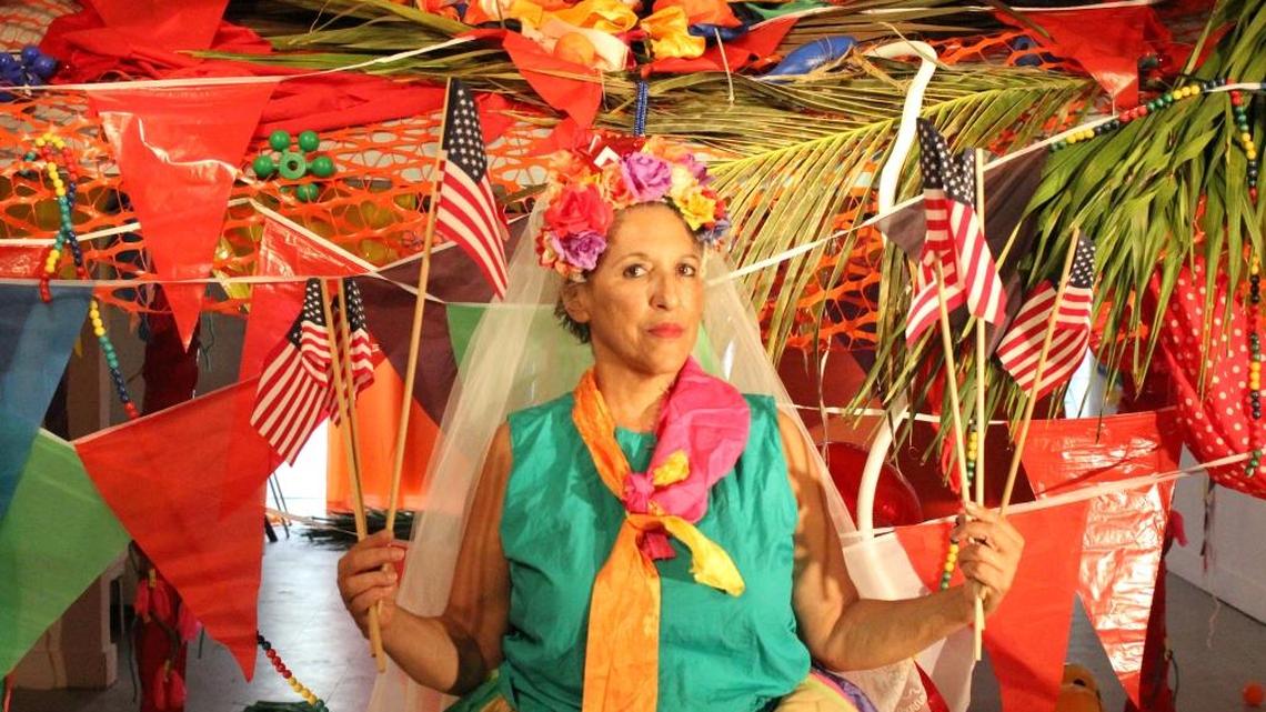 Artist Charo Oquet will perform “The Miami Flyers” at the Miami Light Project’s annual Here & Now festival