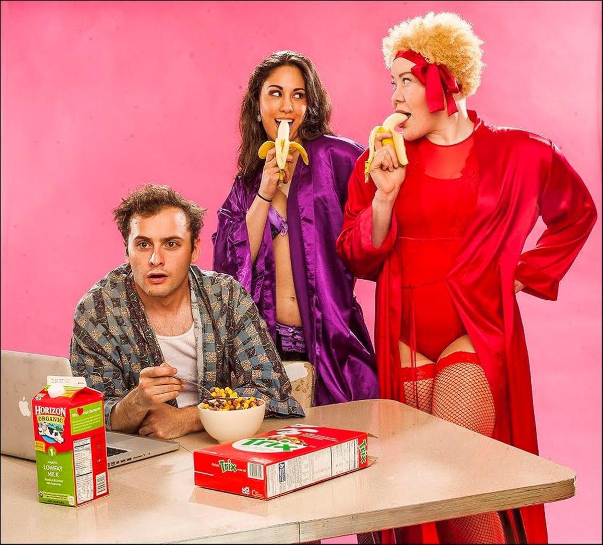Brian Reiff, Cassandra Zepeda and Thiana Berrick in ‘Adorable Kitten Image Collapse.’