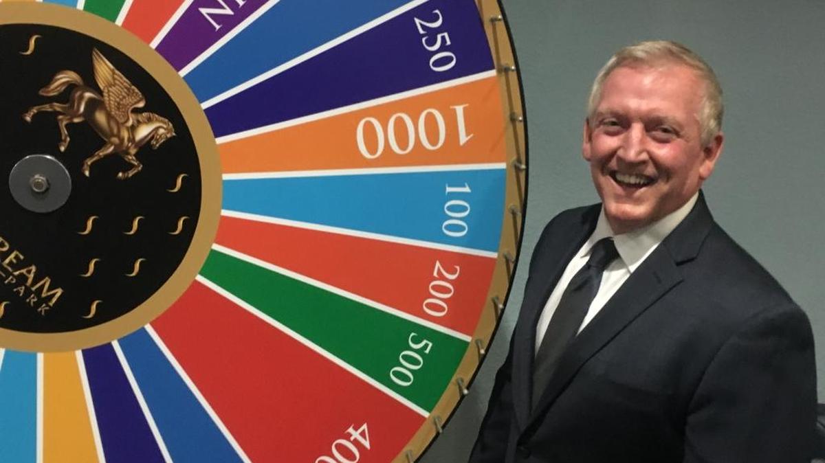 Gulfstream Park Cardroom Manager Scott Poole installed a wheel, which players who have the highest hand during a 30-minute period spin for money. The promotion runs Sundays through Wednesdays, with a top prize of $1,500.