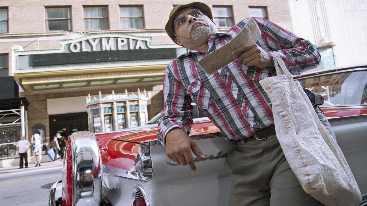 Cuban TV personality Panfilo (played by actor Luis Silva) appeared at the Olympia Theater in downtown Miami Thursday to promote the launch of new Cuban TV channel CubaMax
