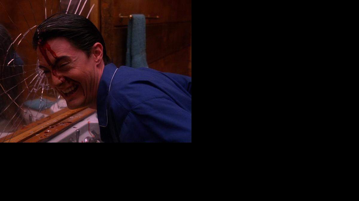 
Agent Dale Cooper (Kyle MacLachlan) is possessed by the evil demon BOB in a scene from “Twin Peaks.”
