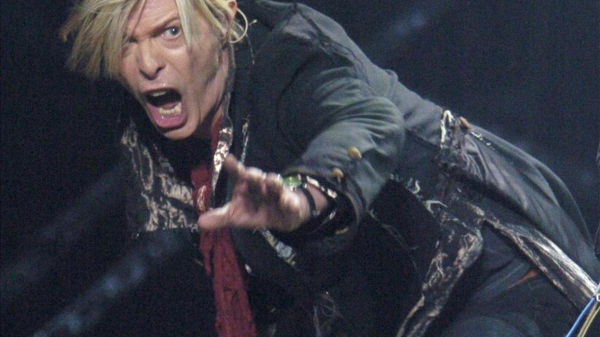 Rocker David Bowie felt revitalized as a songwriter and performer, he said in a 2003 interview with the Miami Herald. Here he is seen performing at the Bell Center in Montreal, Dec. 13, 2003.