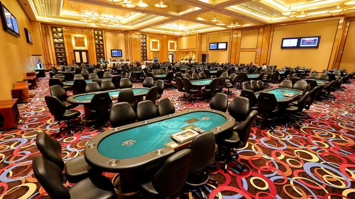 The poker room at the Seminole Hard Rock Hotel & Casino in Hollywood, where Ilyas Muradi won almost $1 million during a World Poker Tour event earlier this week. 

