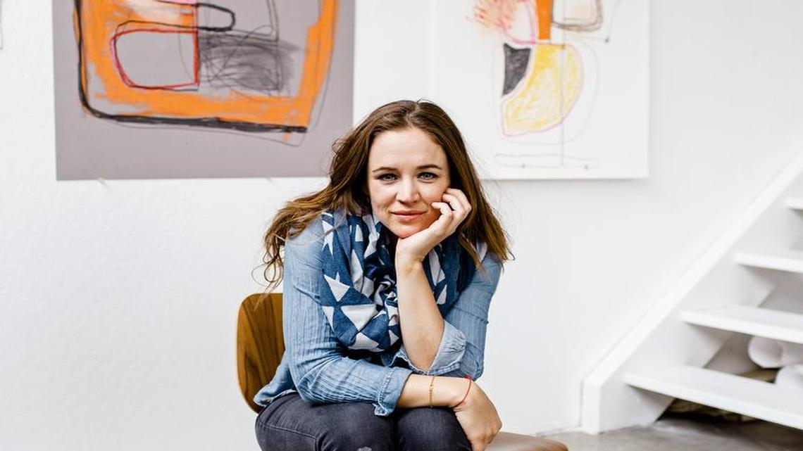 
Living the dream: Artist Elle Luna left a promising career in the tech world to paint.
