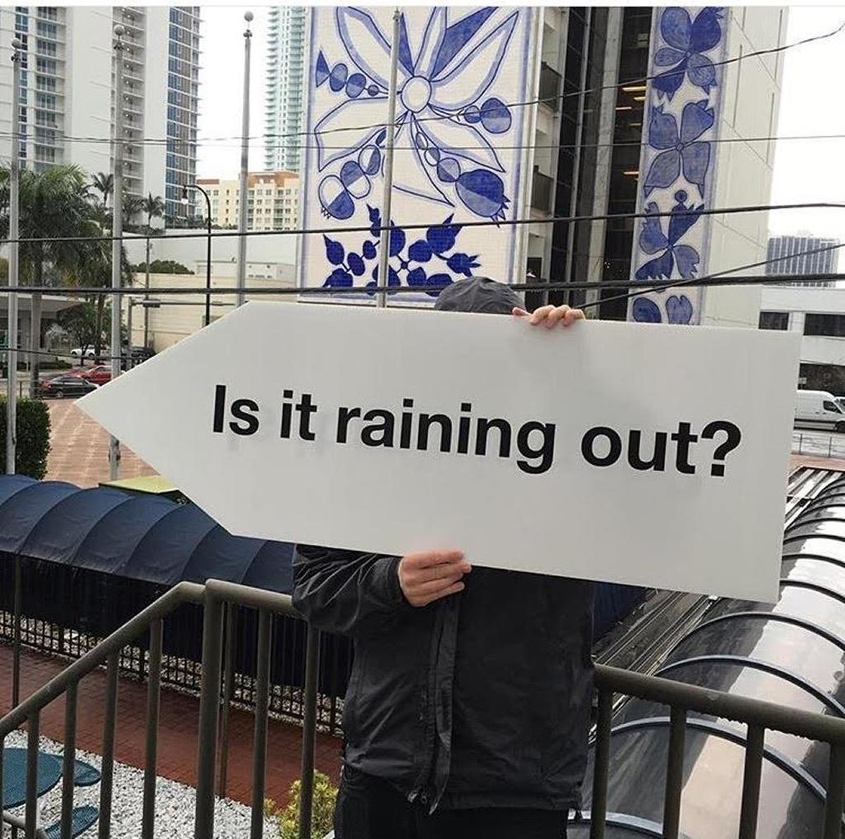 See Rudi Goblen’s flip signs at the Bayfront Park Metro Station.