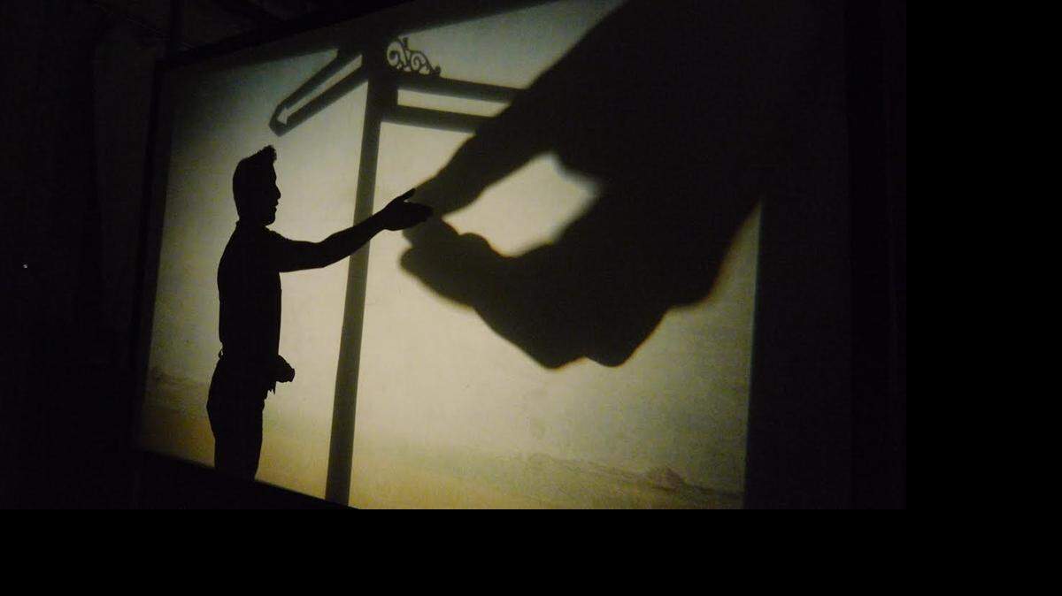 
A scene from a rehearsal of “My Soul’s Shadow,” a performance by Manual Cinema that blends music, shadow puppetry and the poems of Federico Garcia Lorca.

