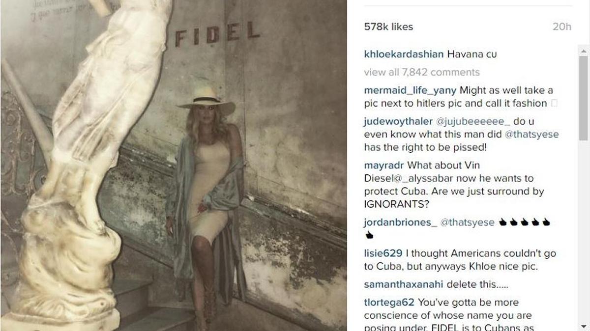 Khloe Kardashian in Cuba: ‘Havana cu.’