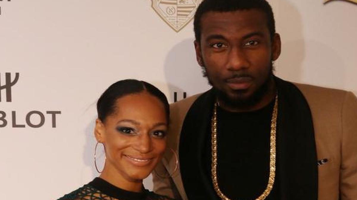Amare Stoudemire’s Haute Living birthday party at Cipriani Downtown Miami, November 16th, 2015. The Miami Heat player with wife Alexis Welch