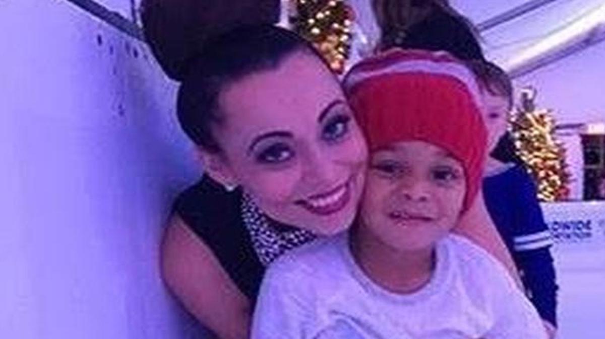 Adrienne Bosh and her son with Chris Bosh, Jackson Bosh, came out to the InterContinental Miami’s outdoor ice skating rink, called Miami On Ice