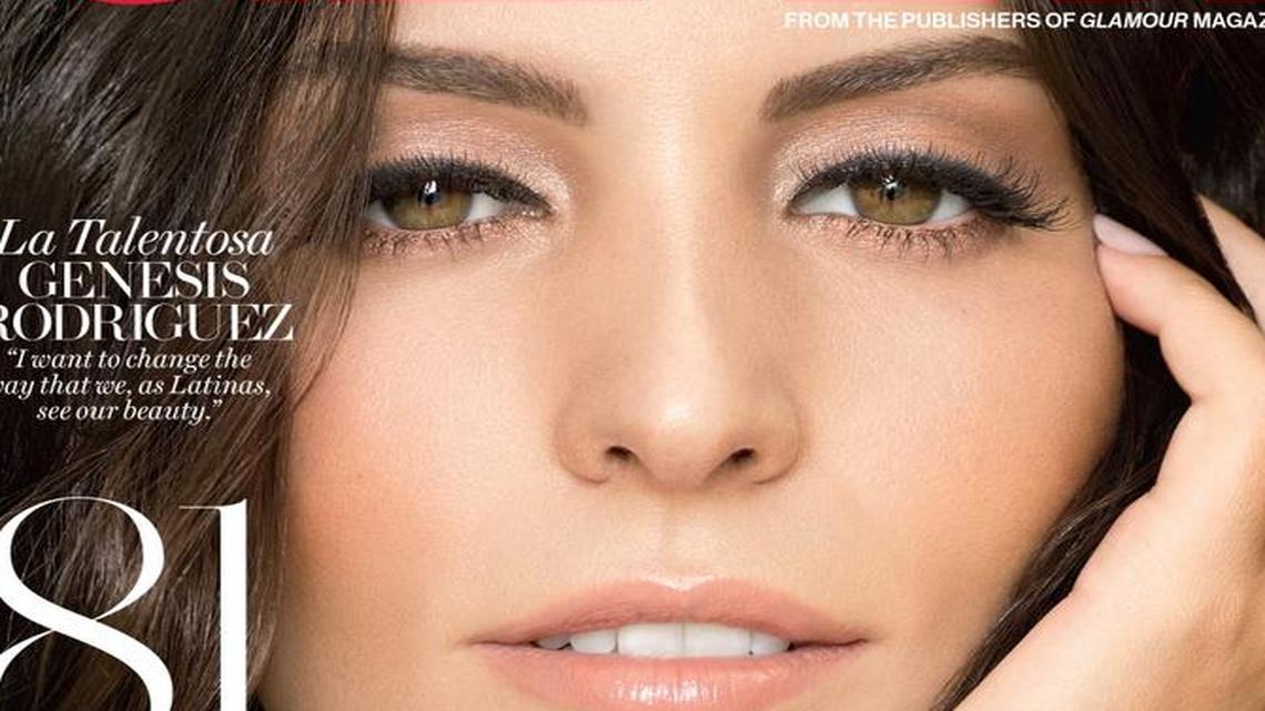 Glam Belleza Latina cover with Genesis Rodriguez