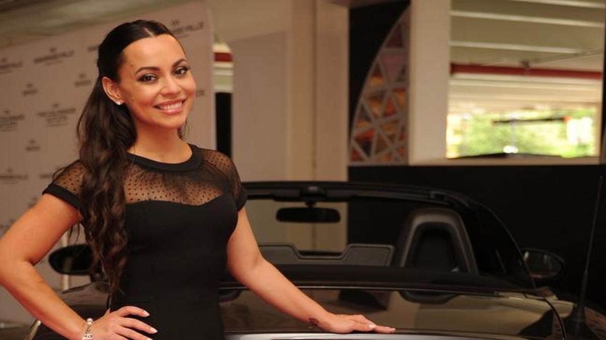 Adrienne Bosh unveiling the Haute Spot at Sawgrass Mills