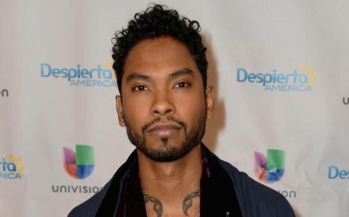 Miguel Jontel Pimentel on the set of Univision's "Despierta America" to promote the movie LIVE BY NIGHT on January 11, 2017 in Miami, Florida.