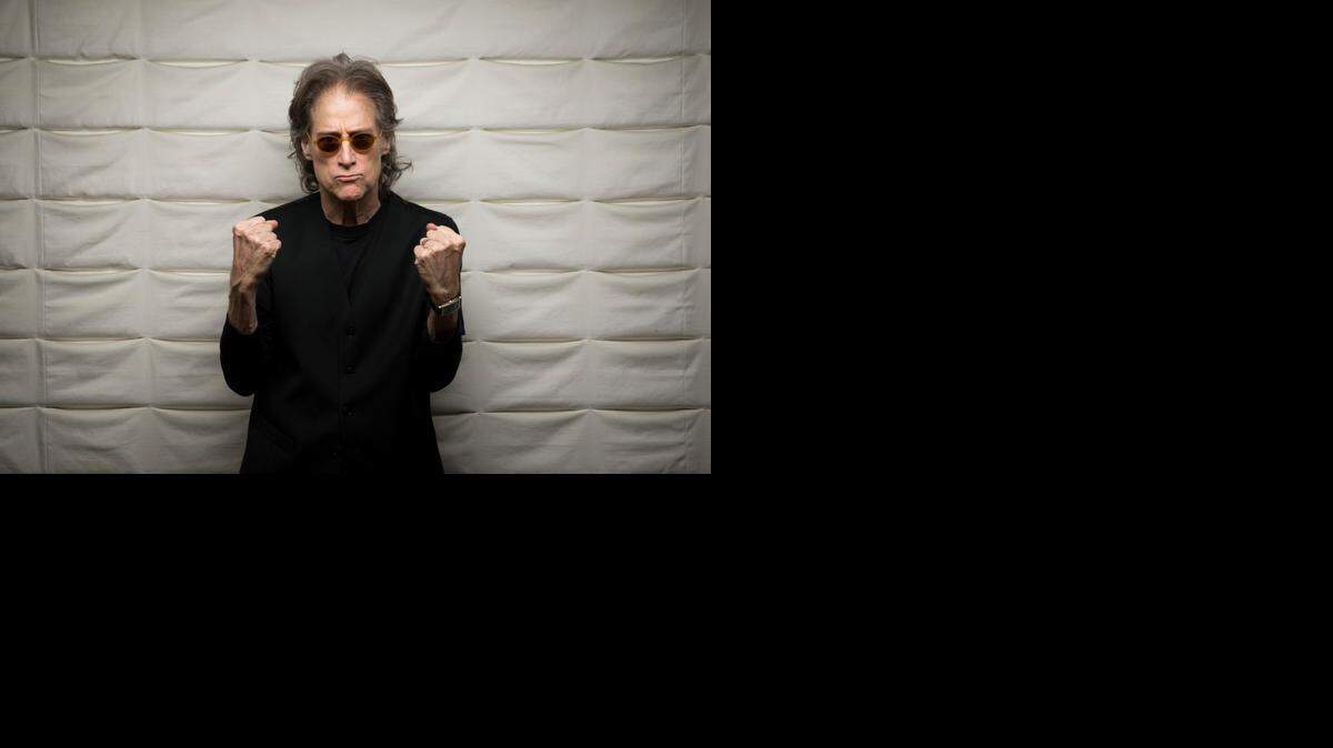 
Comedian Richard Lewis is photographed in his Los Angeles-area home, in advance of the release of a DVD box-set showcasing his years of comedy, photographed Aug. 26, 2014. 
