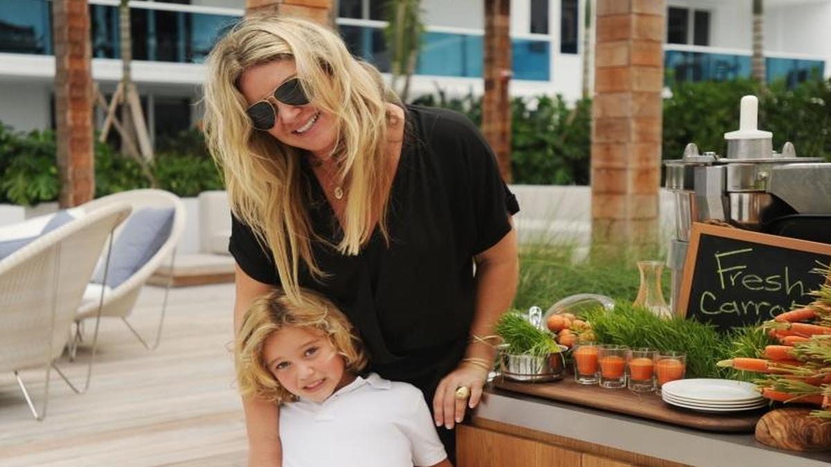 
Lara Shriftman and son Lucas 

