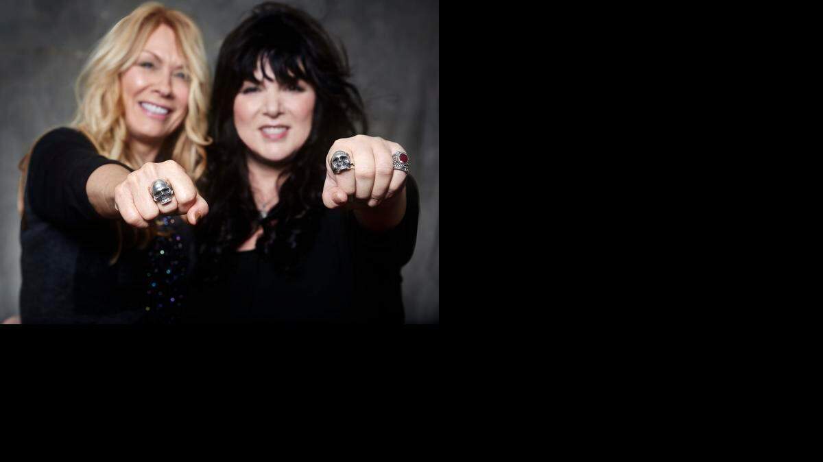 
L-R: Sisters Nancy and Ann Wilson of Heart.
