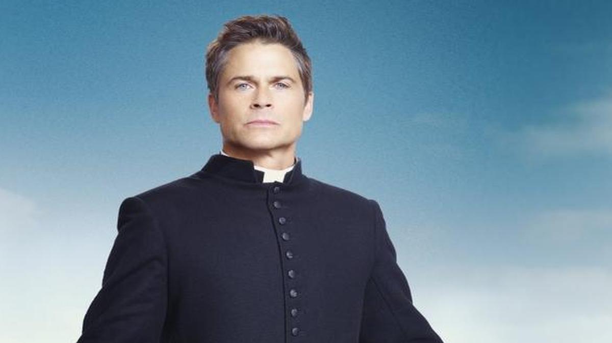 Rob Lowe plays Father Jude Sutton in “You, Me & the Apocalypse.”