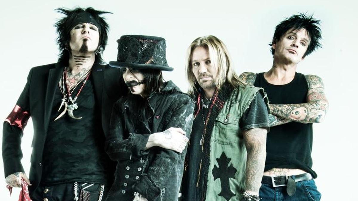 
Nikki Sixx, Mick Mars, Vince Neil and Tommy Lee of Motley Crue
