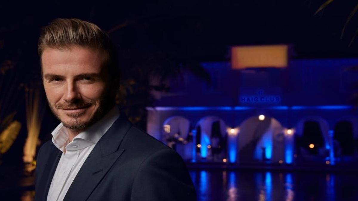 David Beckham hosted friends at a private HAIG CLUB™ event in Miami.
