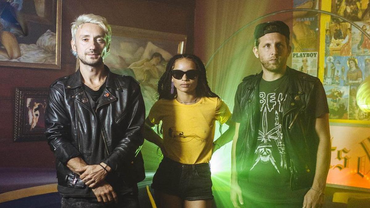 Lolawolf from L-R: Jimmy Giannopoulos, Zoe Kravitz, James Levy