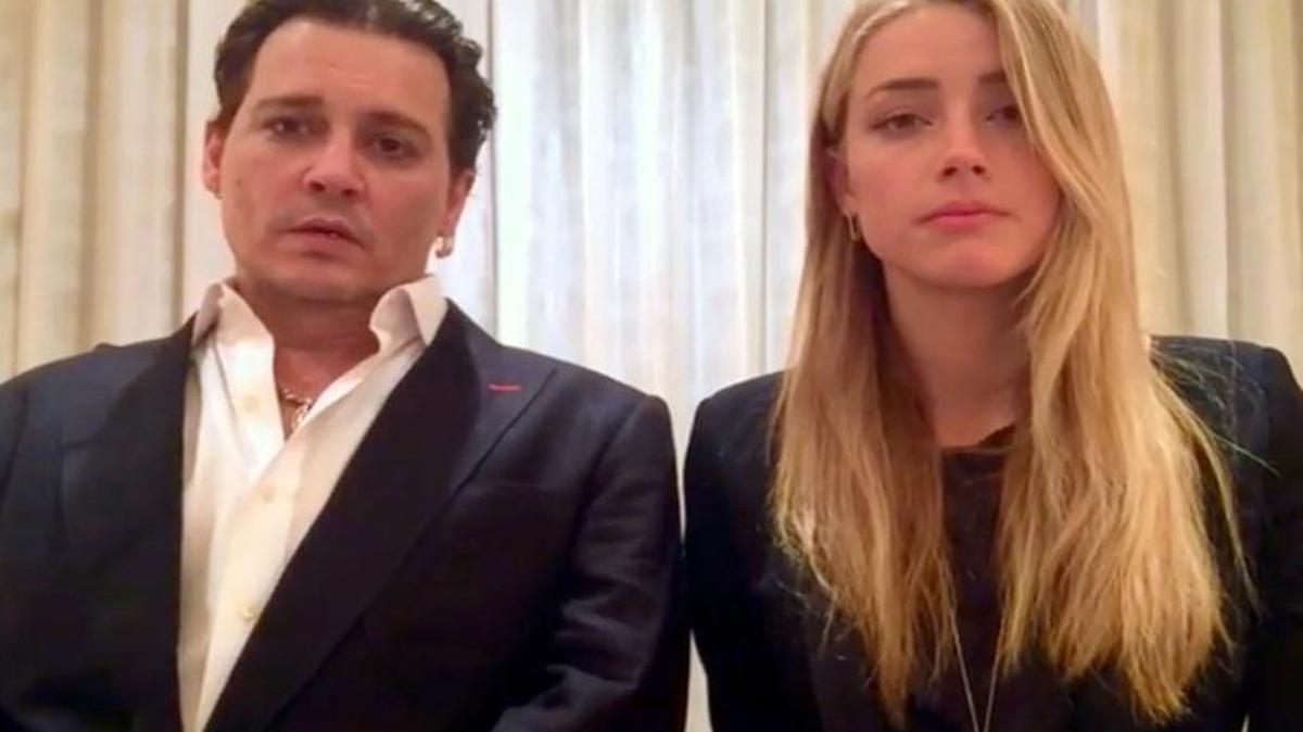Johnny Depp, wife Amber Heard in videotaped apology played at court hearing in Australia.