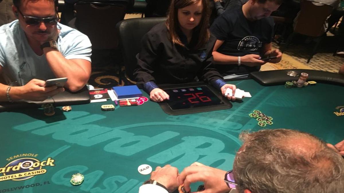A 30-second clock kept players focused during the World Poker Tour’s Tournament of Champions at the Seminole Hard Rock Hotel & Casino in Hollywood.