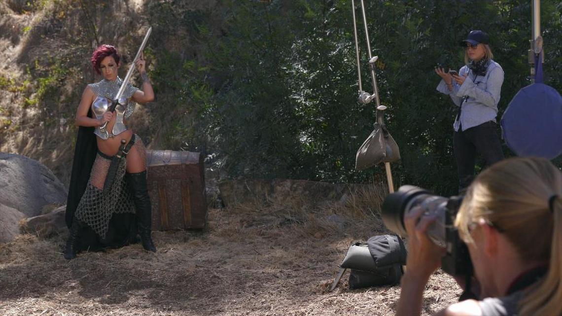 Holly Randall shoots an erotic fantasy in the first episode of Netflix’s new series. ‘Hot Girls Wanted: Turned On,’ which explores the intersection of sex and technology.