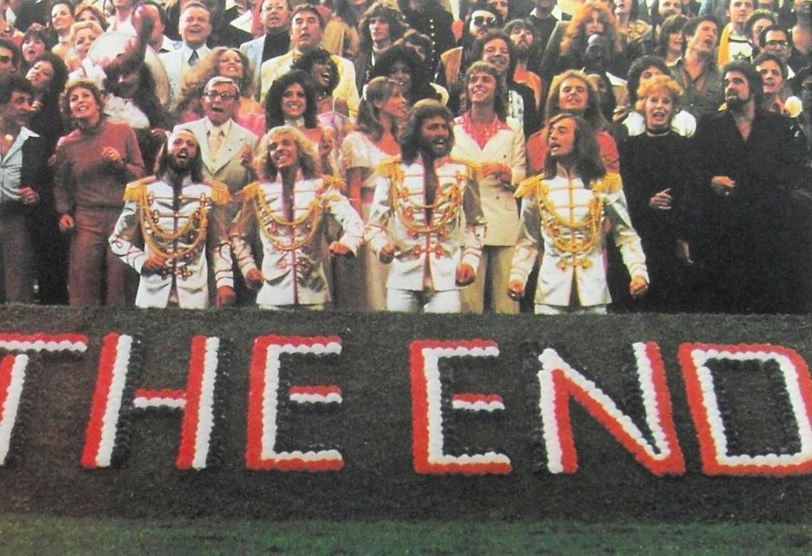 Catch the pop star cameo in the grand finale of “Sgt. Pepper’s Lonely Hearts Club Band.”